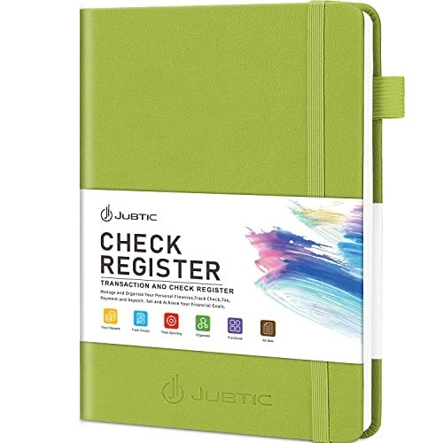 A5 Check Register Ledger Log Book for Personal Finances, Payments & Transactions
