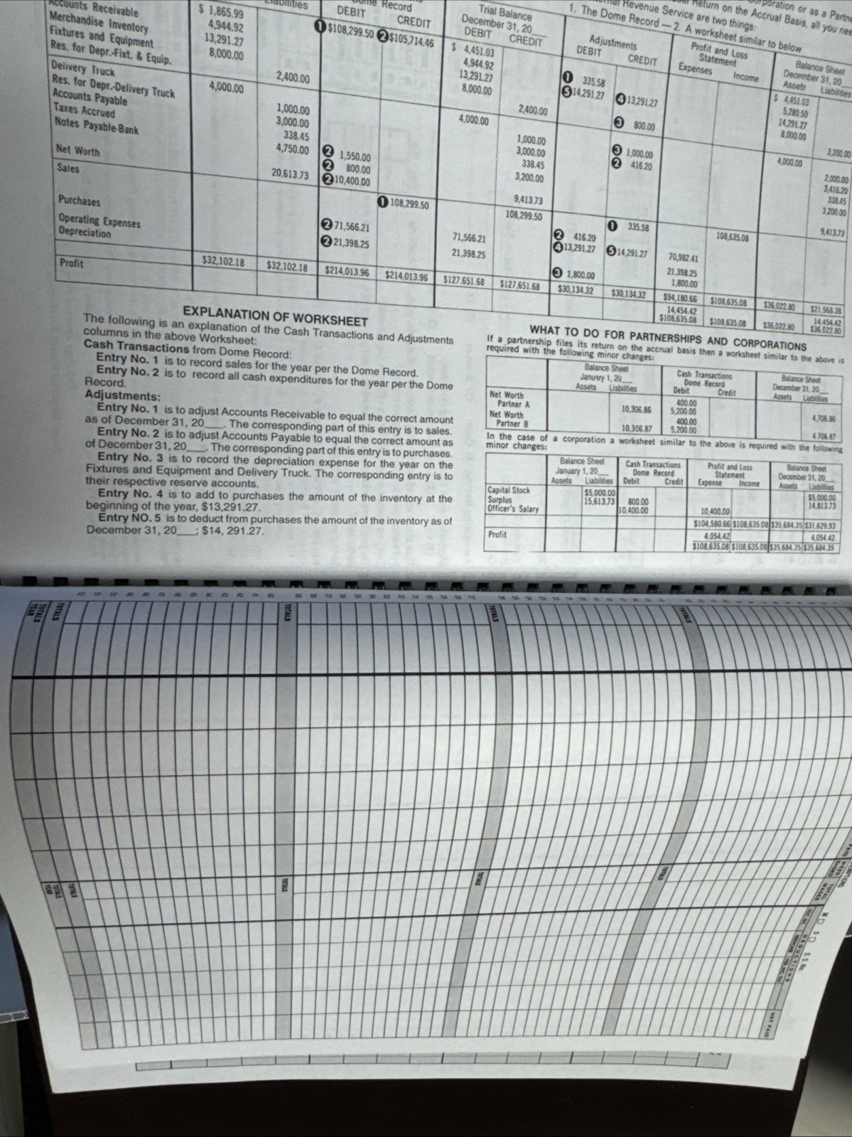 Dome DOM600 Bookkeeping Record Book Weekly 128 Pages 9 x11 Inches, Brown