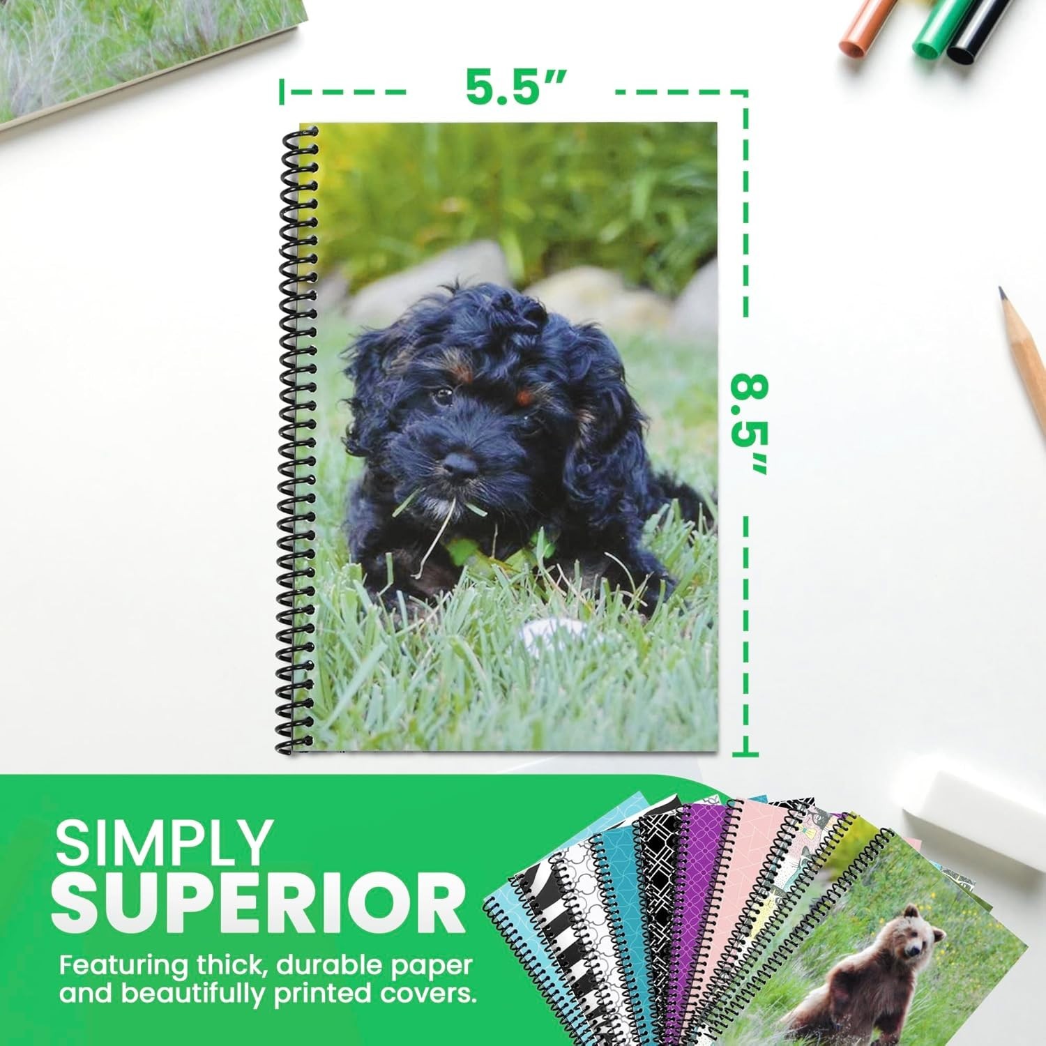 Puppy Check Book & Debit Card Register, 1-Pack, Standard Edition