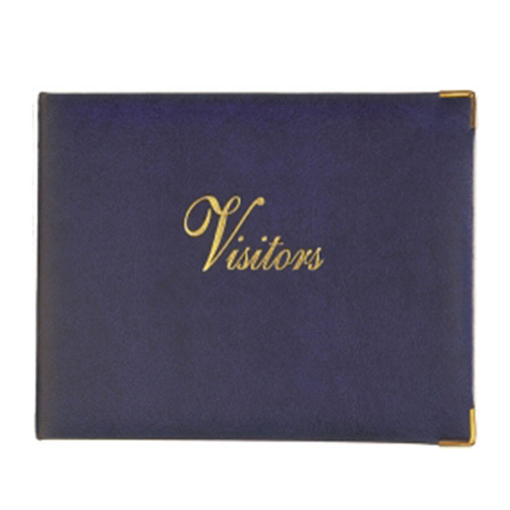 Zions Corporate Quality Fully Case Padded Cover Visitors Book 280x335mm 100 Page