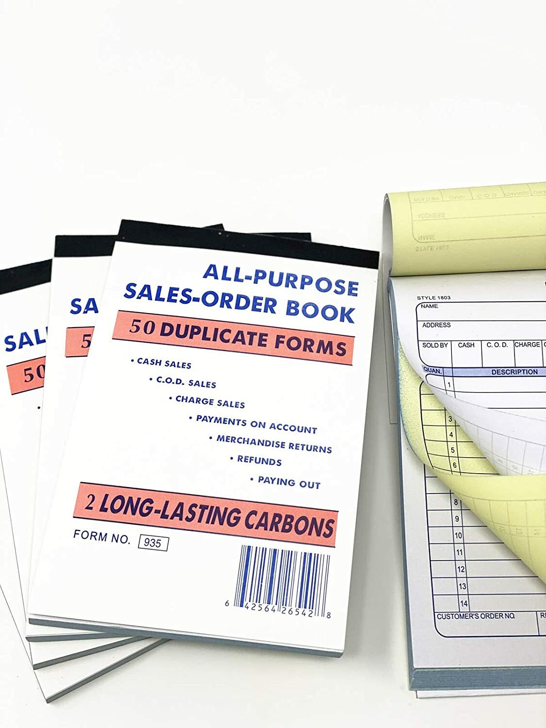Large 50 Set Sales Book Order Receipt Invoice Carbonless Copy 5.5″ X 8.5″