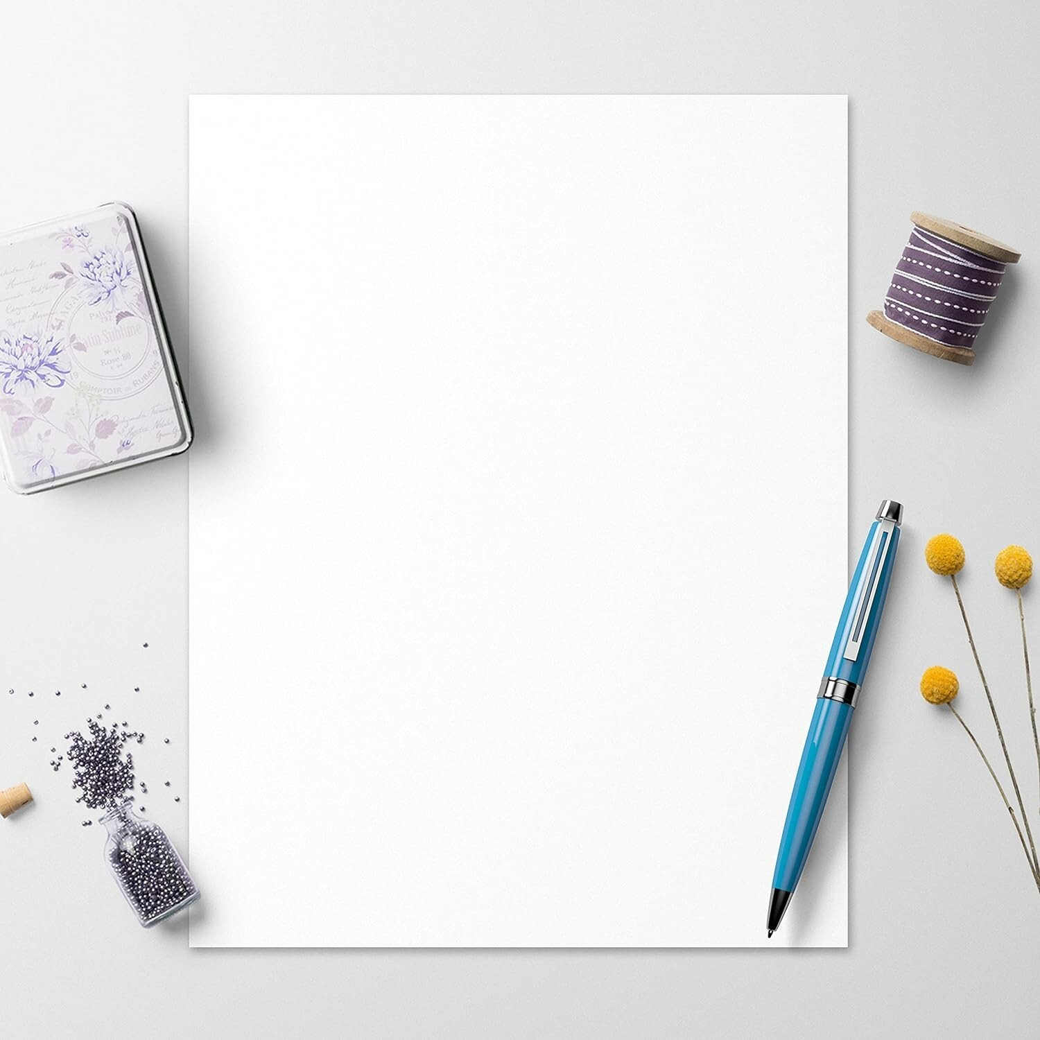 Carbonless Notepad – 8.5×11 Portrait, 50 Sets White/Yellow, Easy Tear Edge