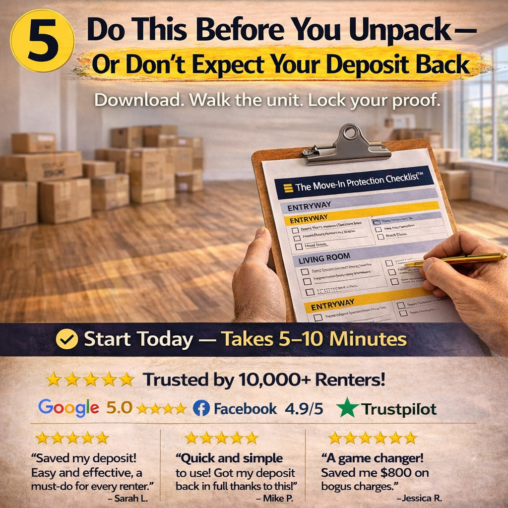 Apartment Move-In Checklist | Security Deposit Protection Guide
