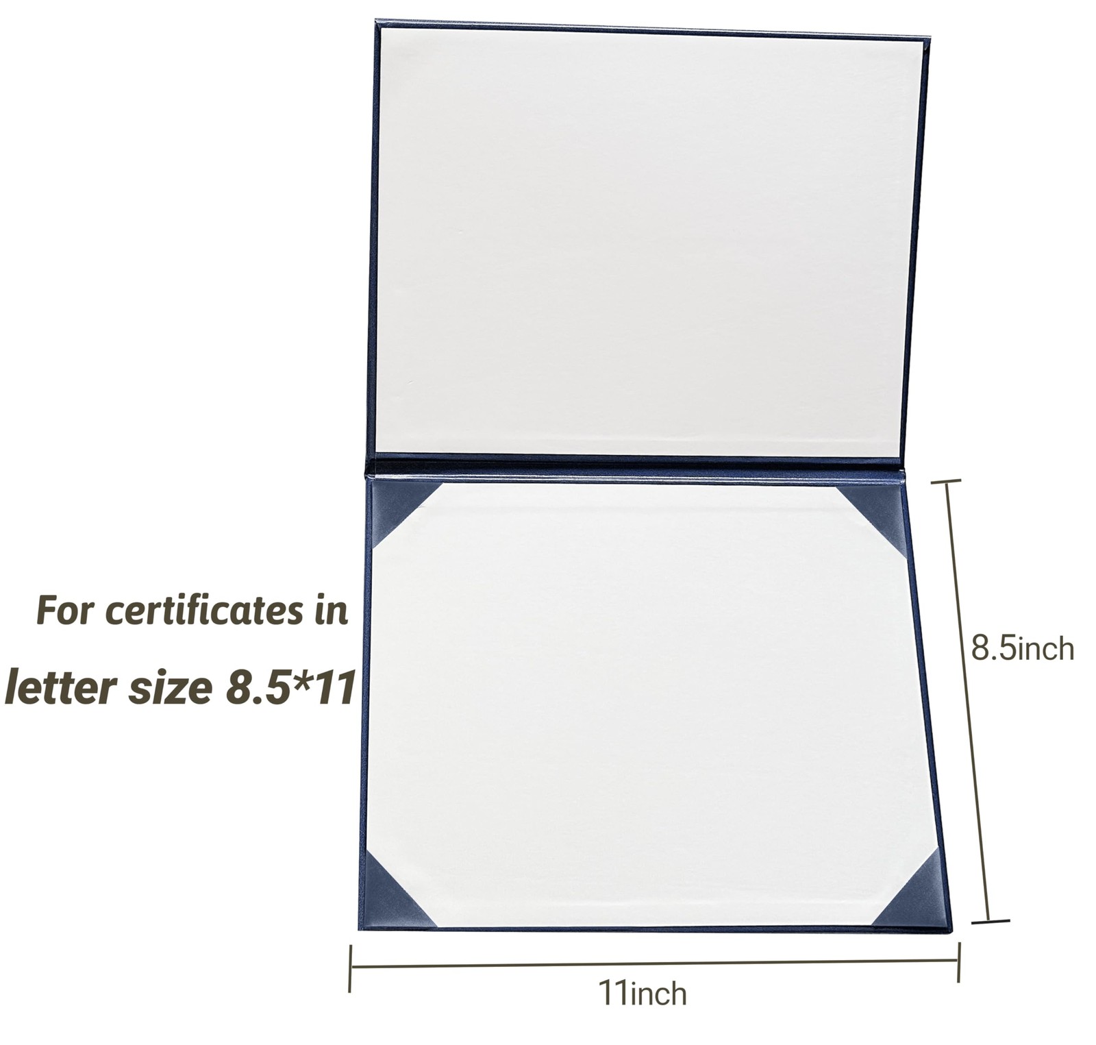 Yotopzy Diploma Cover 8.5“X11” Graduation Holder 1-Pack, Navy Blue