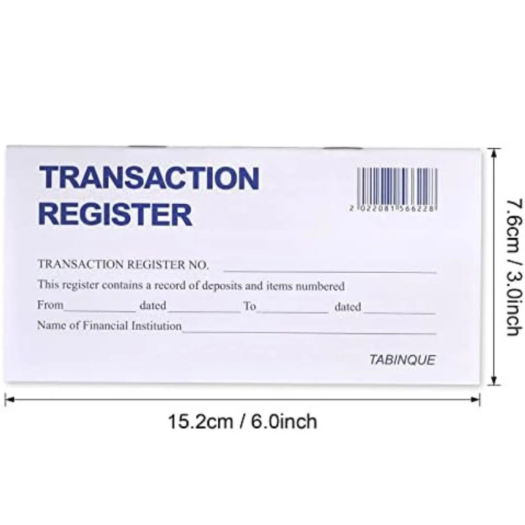 24 PCS Check Registers for Personal Checkbook, Easy to Read Checkbook Register