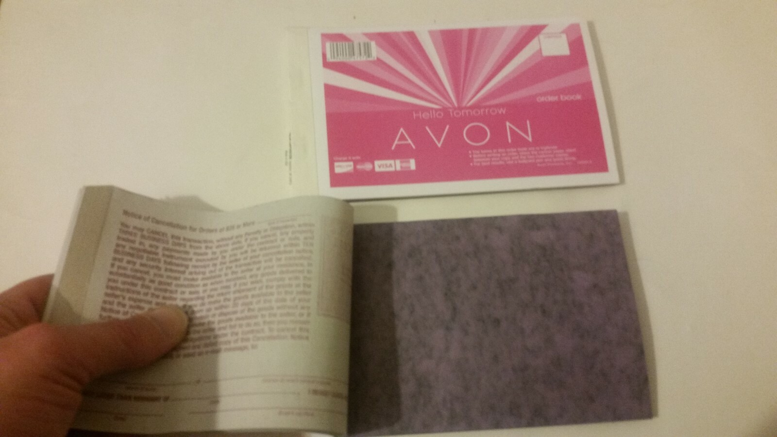 NEW AVON Order Book Receipt books – lot of 3