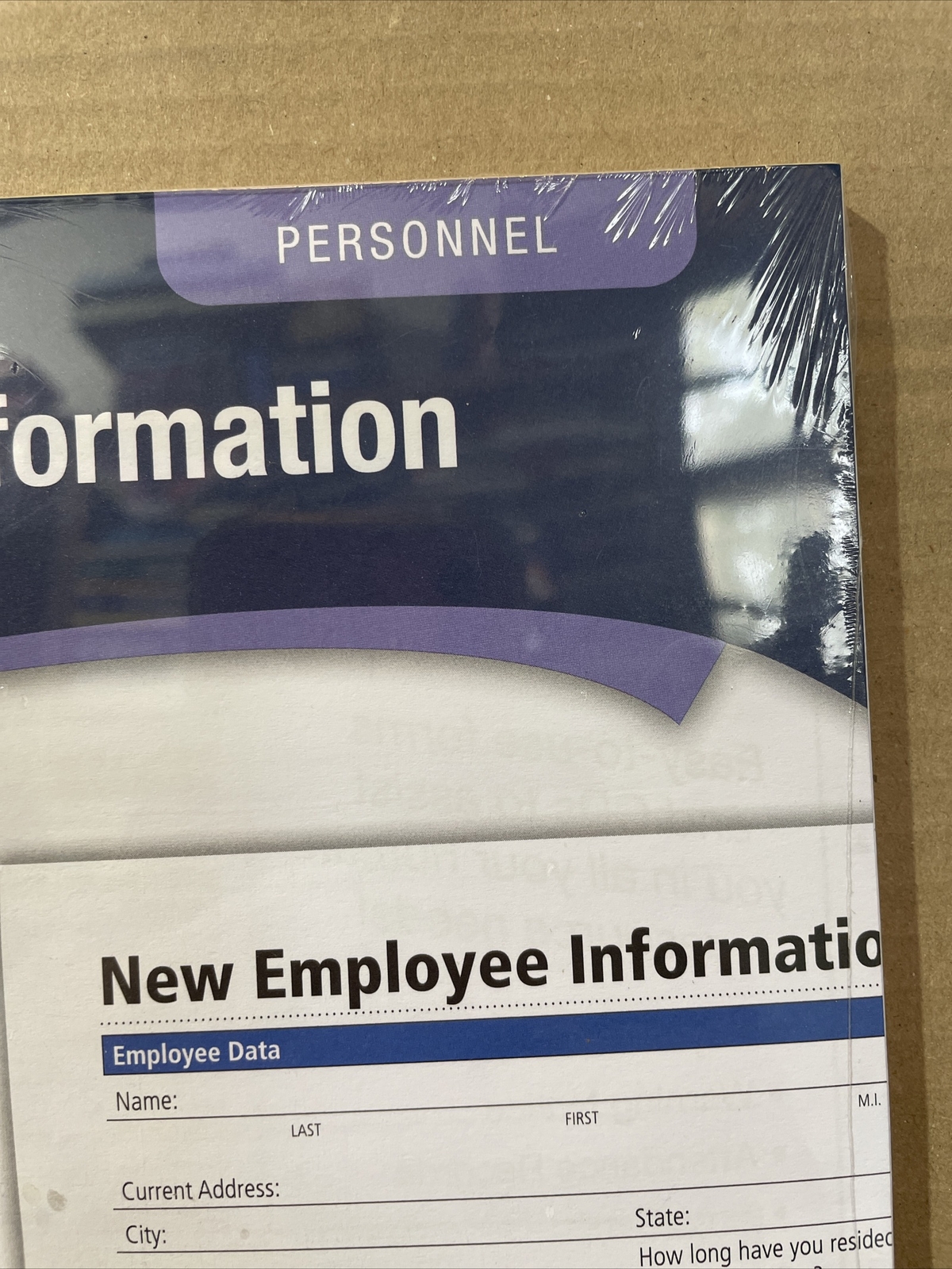 Adams New Employee Information Forms Personnel HR117-SF Two-Sided 50 Forms 2018