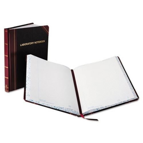 BORL21150R Laboratory Notebook, Record Rule, 10 3/8 x 8 1/8, White, 150 Sheets