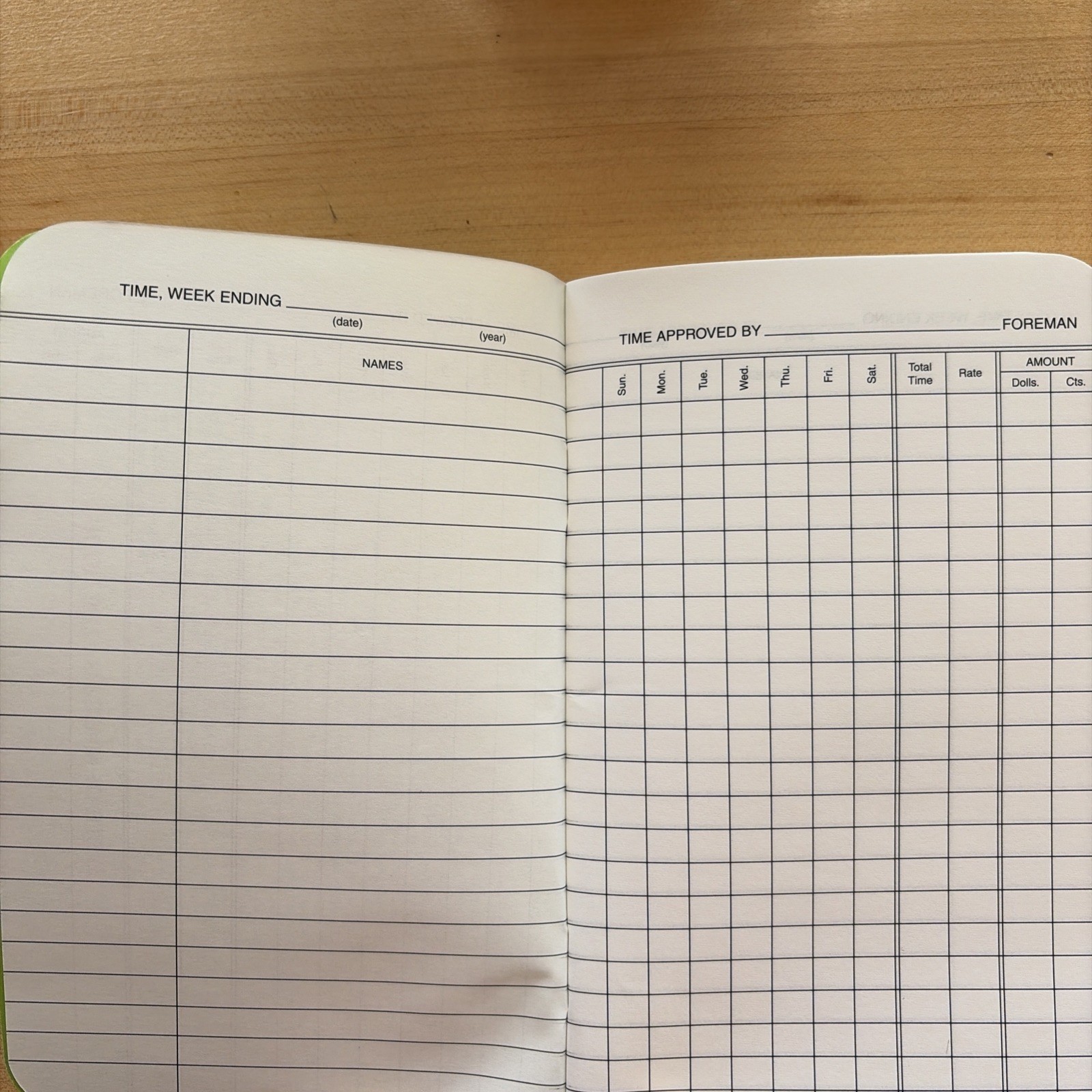 Wilson Jones Foreman’s Pocket Size Time Books – 36 Sheet[s] – 6.75″ X 4.12″