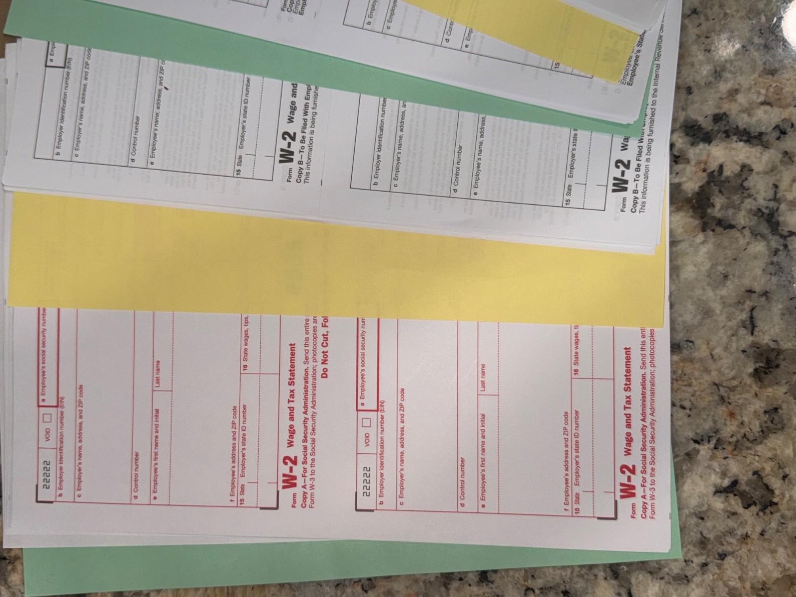 2025 W-2 4-Part Laser Tax Forms Kit + 3 W-3 Transmittals | 25 Employees | IRS ✔️