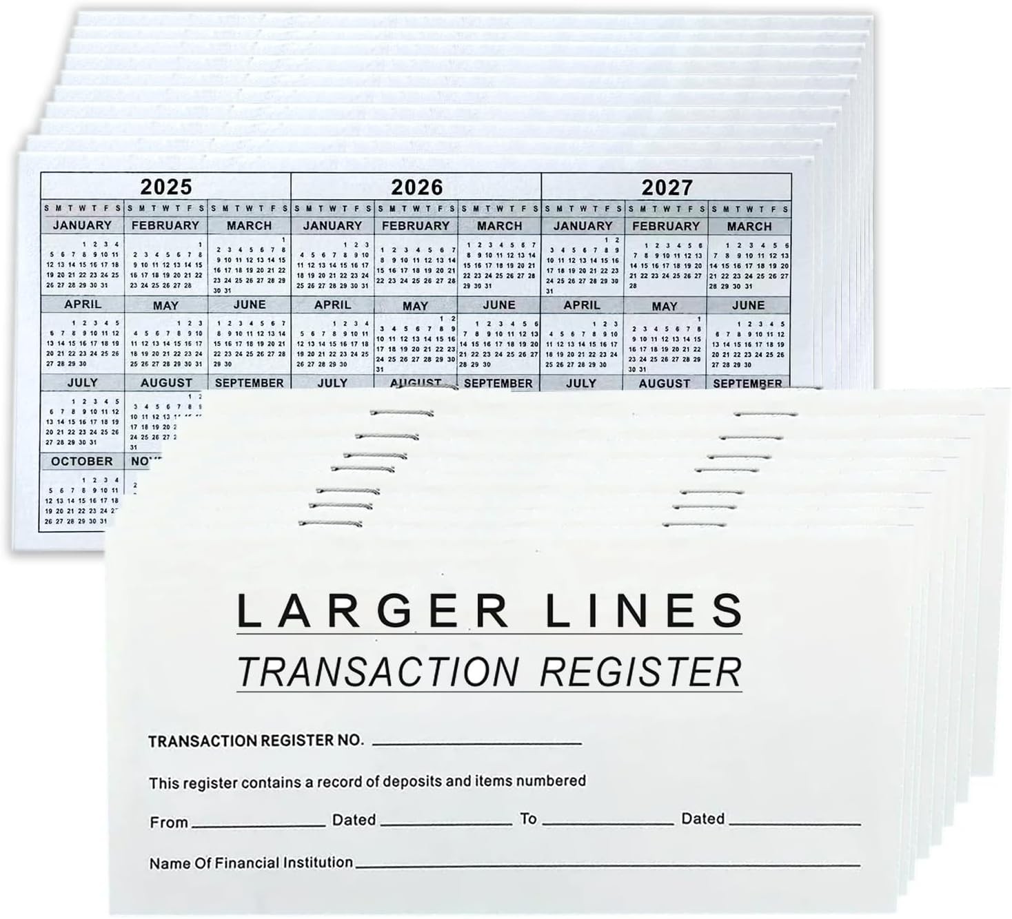12 Pack Checkbook Register, Check Registers for Personal Checkbook, 6″ × 3″, …