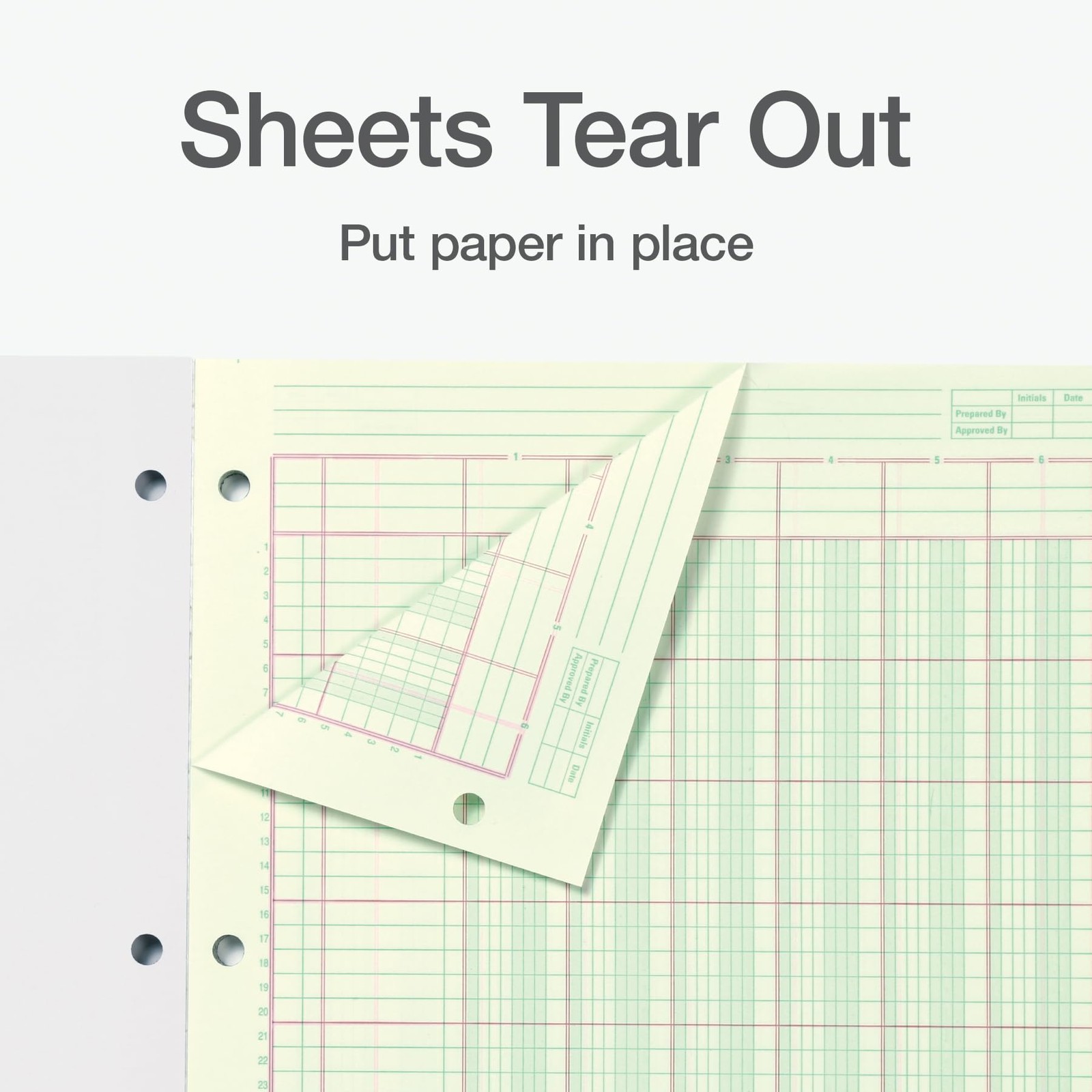 Adams Analysis Pad, 8 1/2″ x 11″, 100 Pages (50 Sheets), 6 True, Green