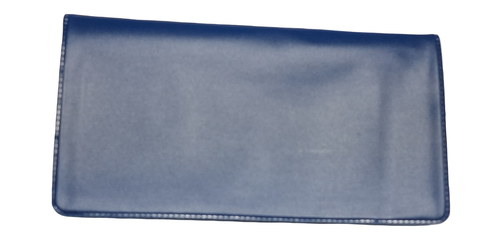 Royal Blue Vinyl Checkbook Cover Standard Top Stub 6- 1/4″ x 3-3/8″ New