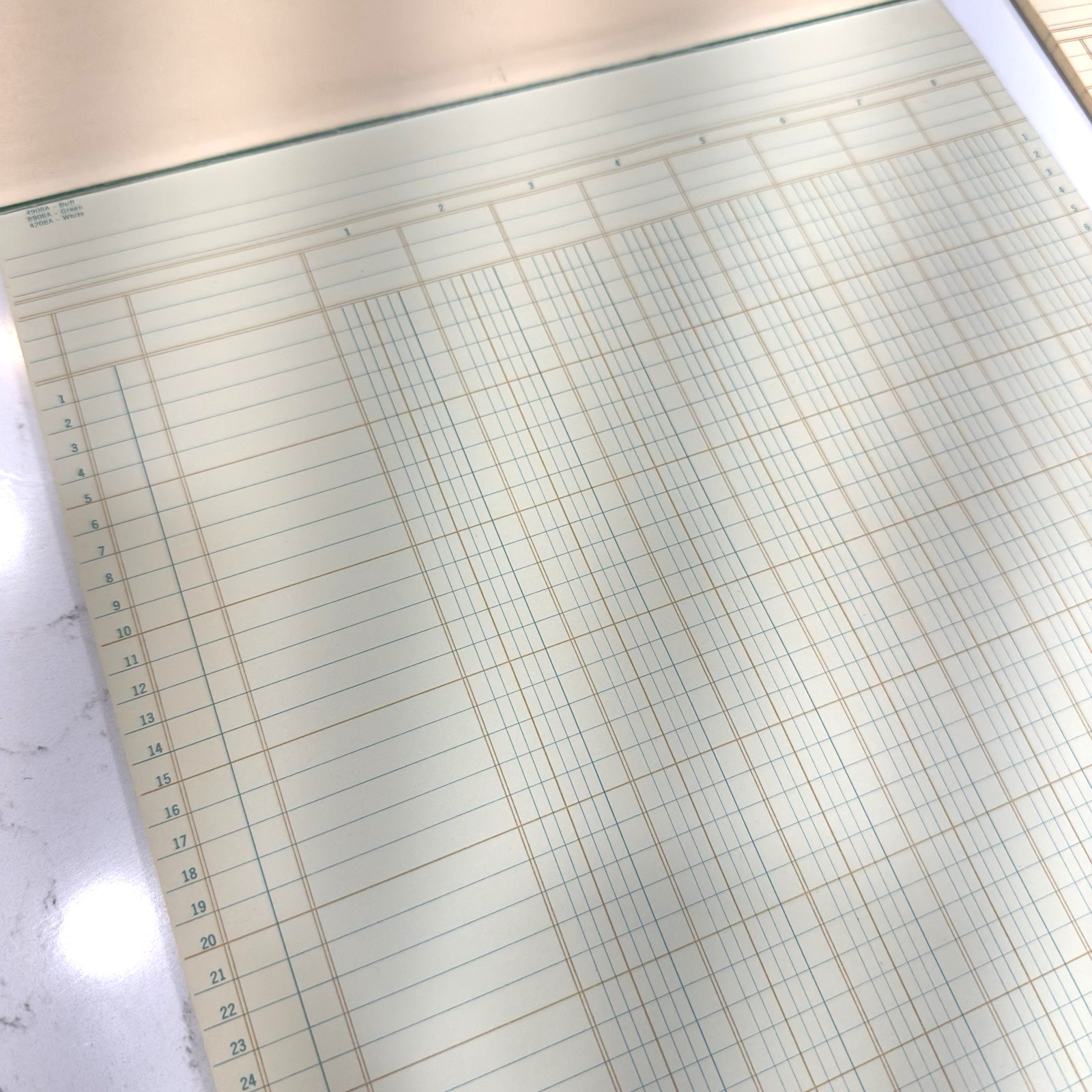 2 Vintage Boorum & Pease Accounting Columnar Pads 4 & 8 Columns_4904 & 8908A