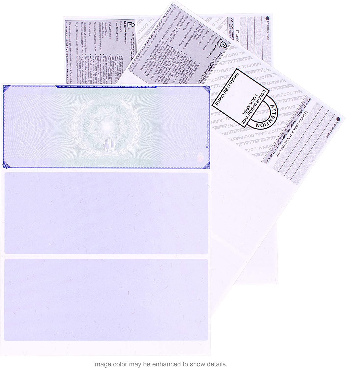Blank Hologram Premium Computer Checks, Top High Security Laser Checks