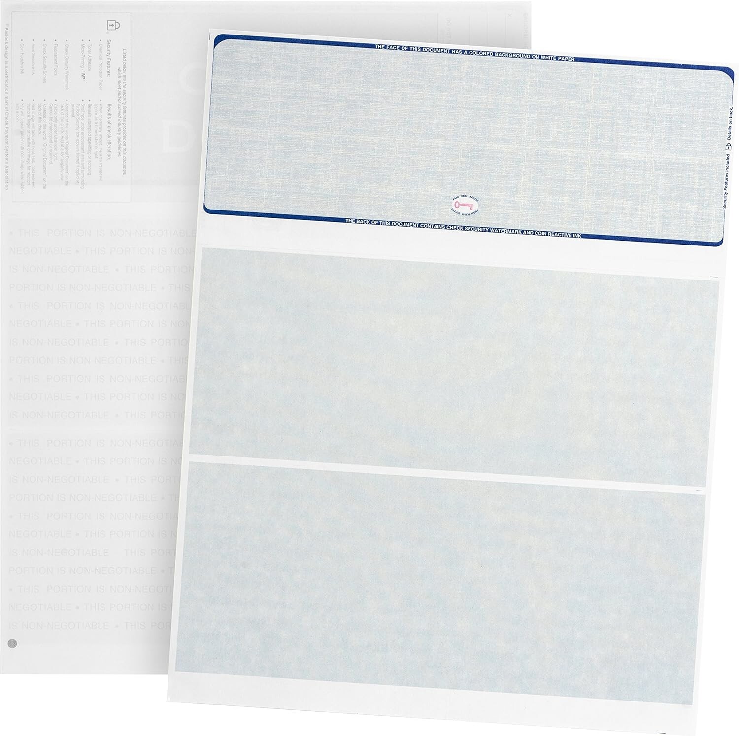 High-Quality 500 Count Blank Checks – 24 LB Paper for Laser & Inkjet Printing