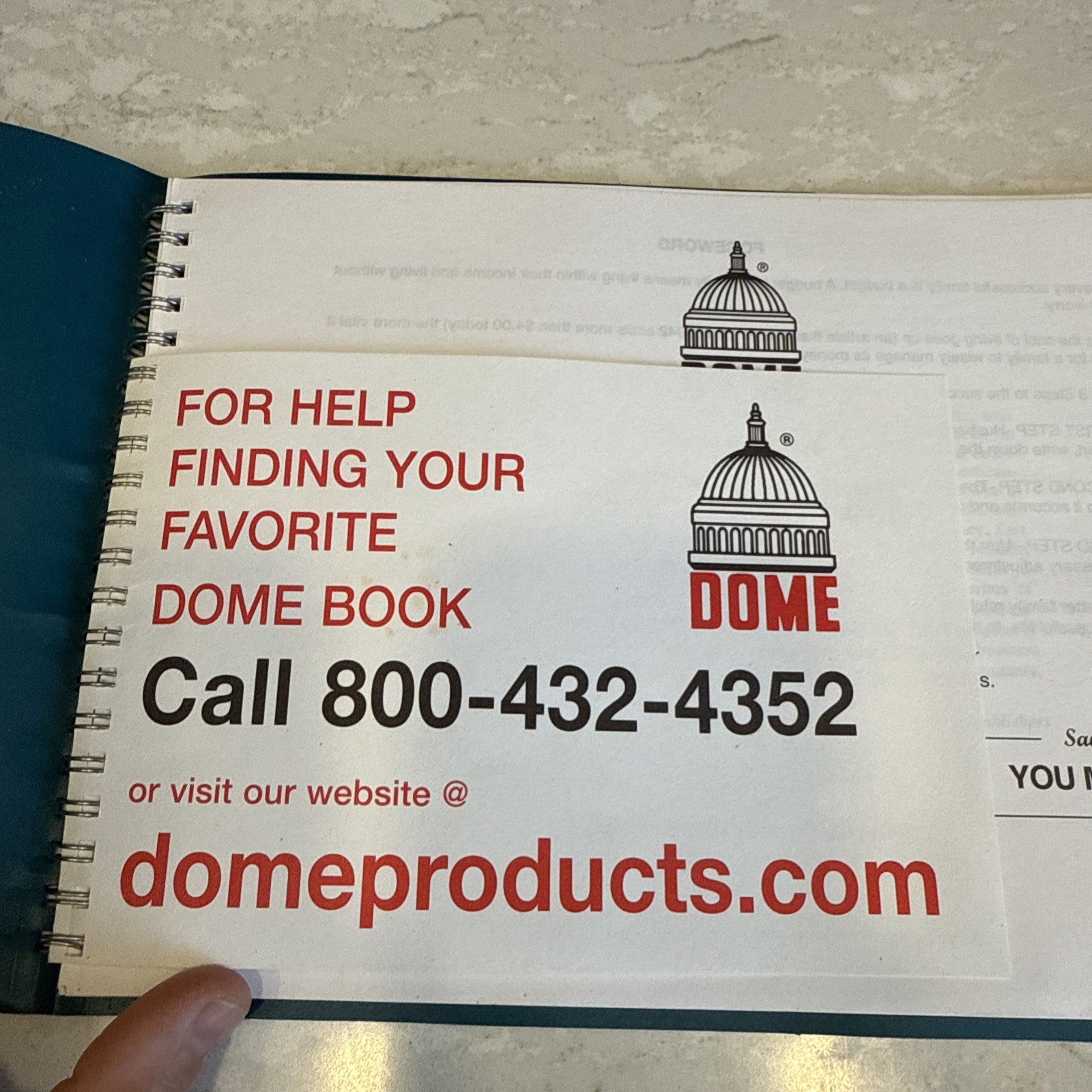 Dome Bookkeeping Record Book Undated Monthly Weekly & Home Vintage Style