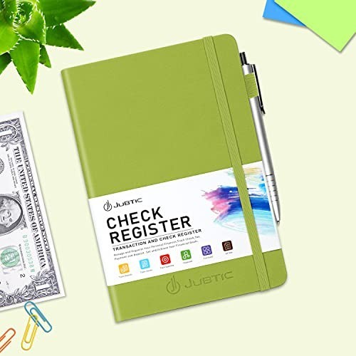 A5 Check Register Ledger Log Book for Personal Finances, Payments & Transactions