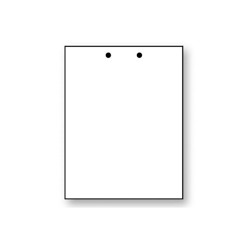 8-1/2” x 11″ Laser Cut Sheet, 20# White Stock, 2 Hole Punch Top, 5/16″