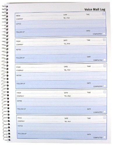 Rediform 51114_40 Voice Mail Log Book 500 Sheets White