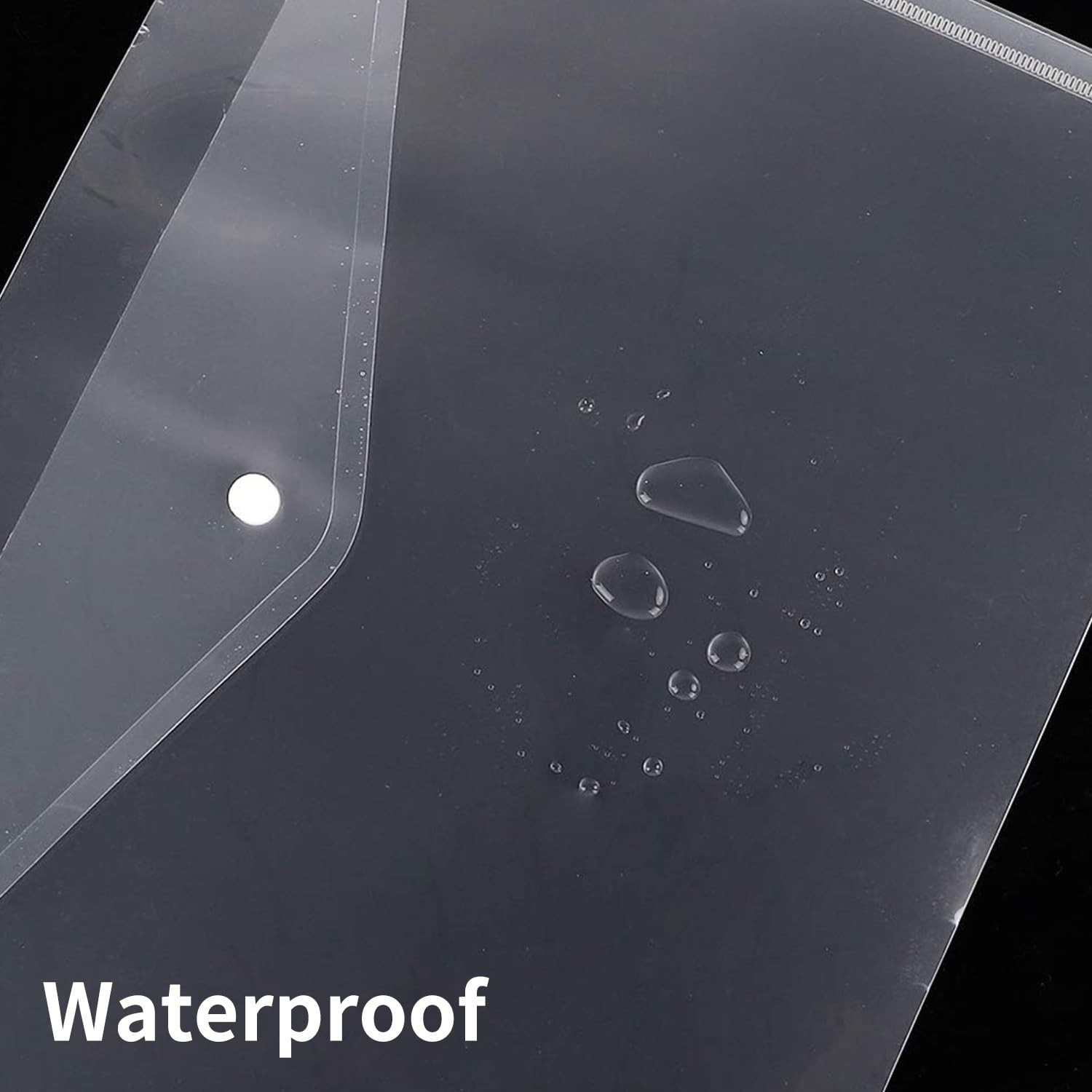 EOOUT 30pcs Plastic Envelopes, Clear Reusable Poly Envelope Waterproof