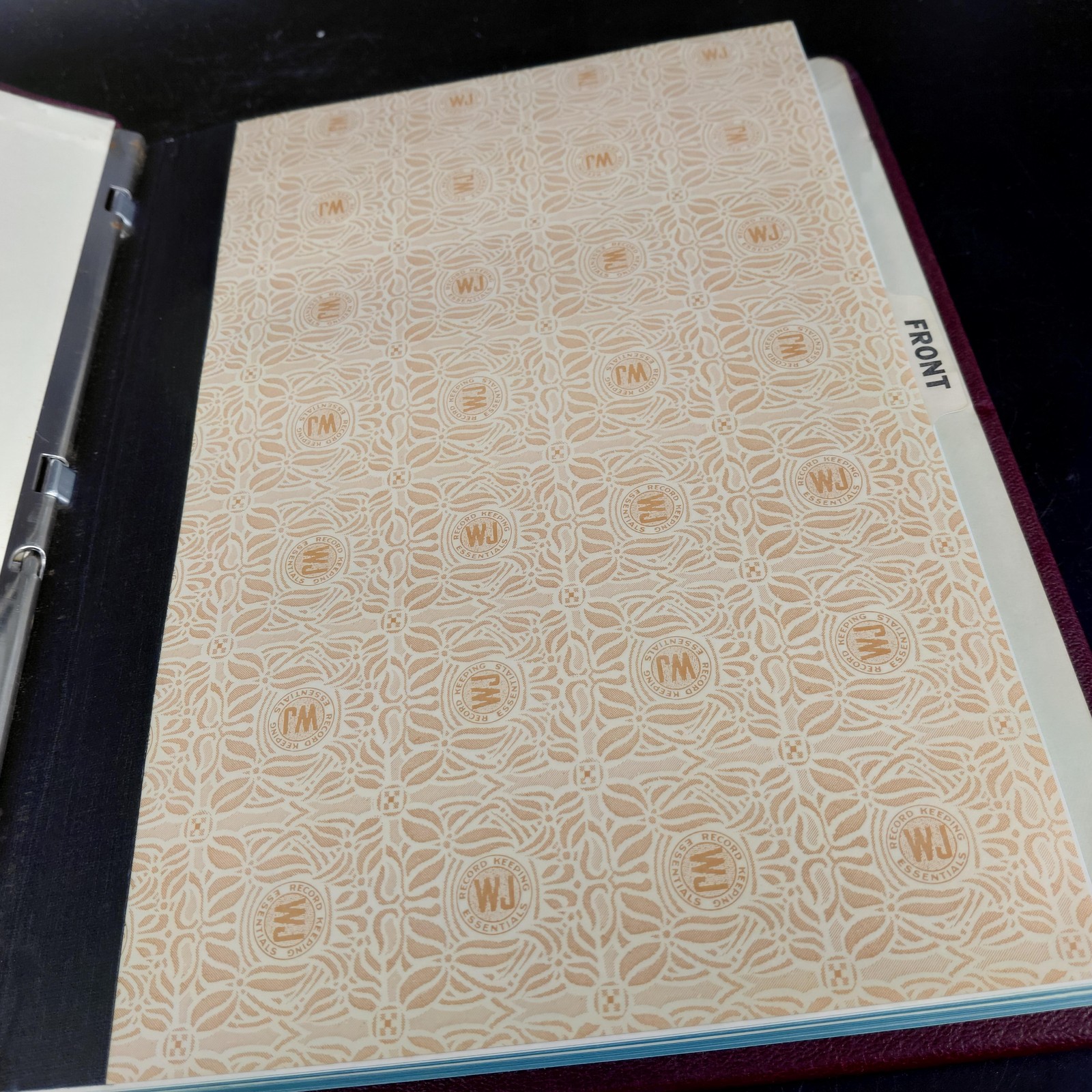Wilson Jones Minute Record Book 396-11 Outfit 0396-11 Hardcover Burgundy USA