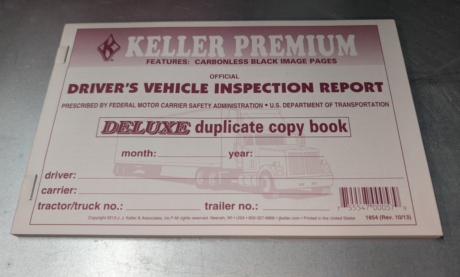 Keller Premium Drivers Vehicle Inspection Report Duplicate Book NOS Lot Of 10