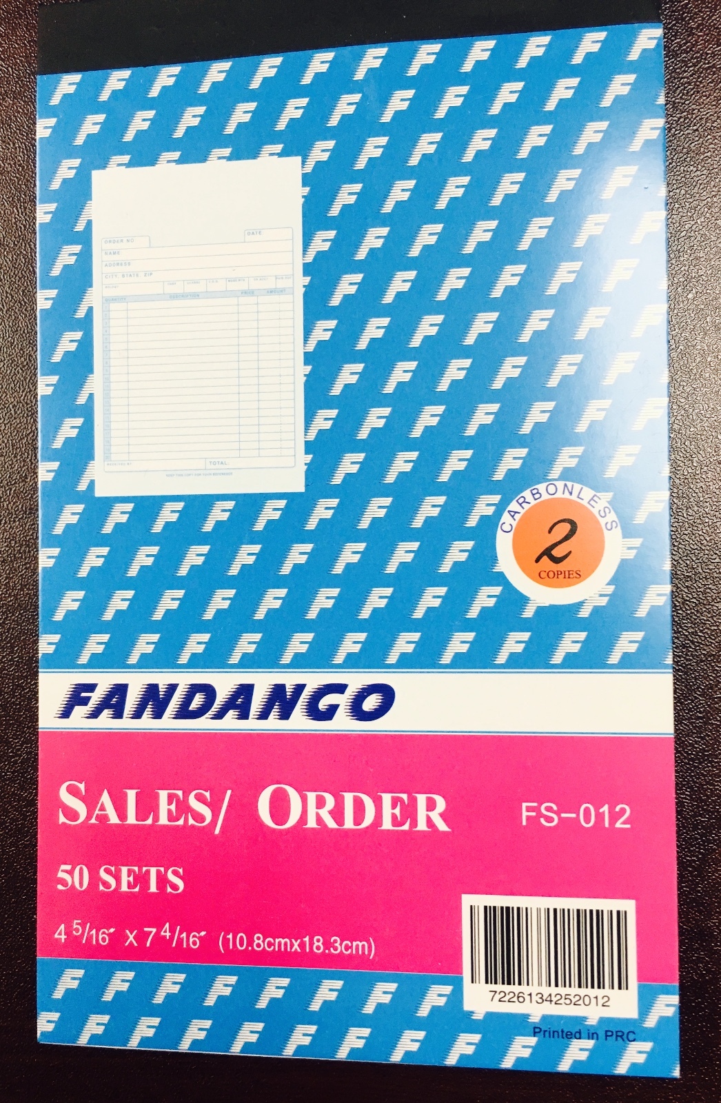 3 Pack: 2 part Carbonless Sales Order Books Receipt Form Invoice 50 Set 4.5×7.5