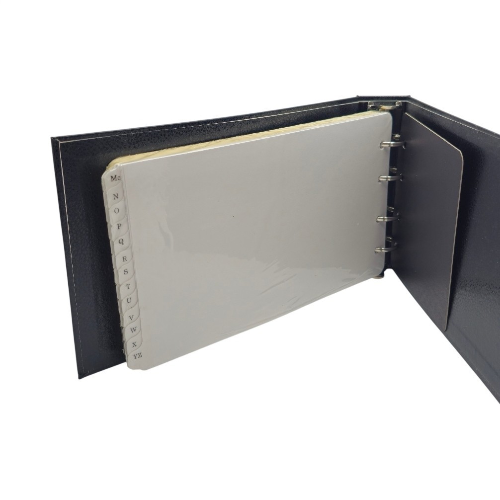 Vintage Ledger Binder 4 Ring Hardcover A-Z Tabs Office Companion / Walmart NOS