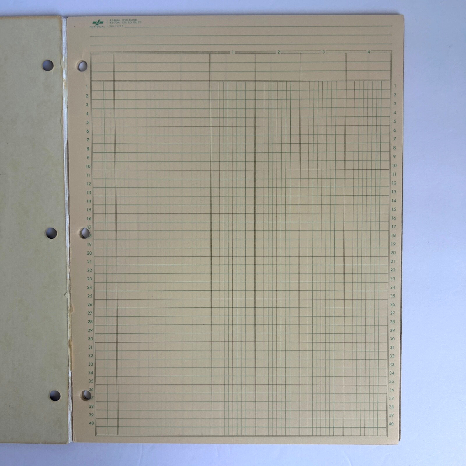 VTG Wilson Jones Columnar Pad G7503 Accounting 3 Columns BONUS Analysis Pad FREE