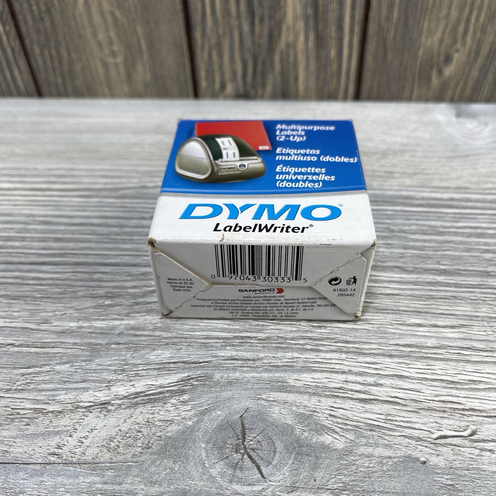 DYMO LabelWriter Multipurpose Labels 1/2 x 1 White 1000 Labels/Roll 30333