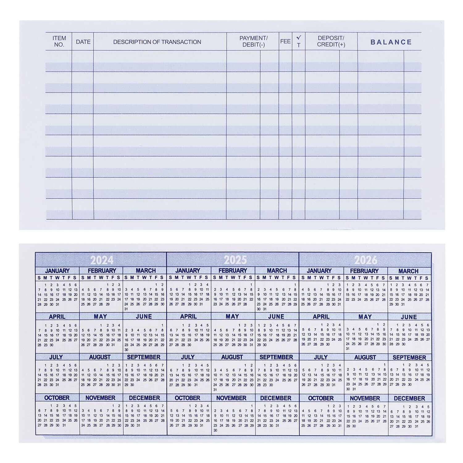 10 PCS Check registers for Personal Checkbook, Upgrade Checkbook Register