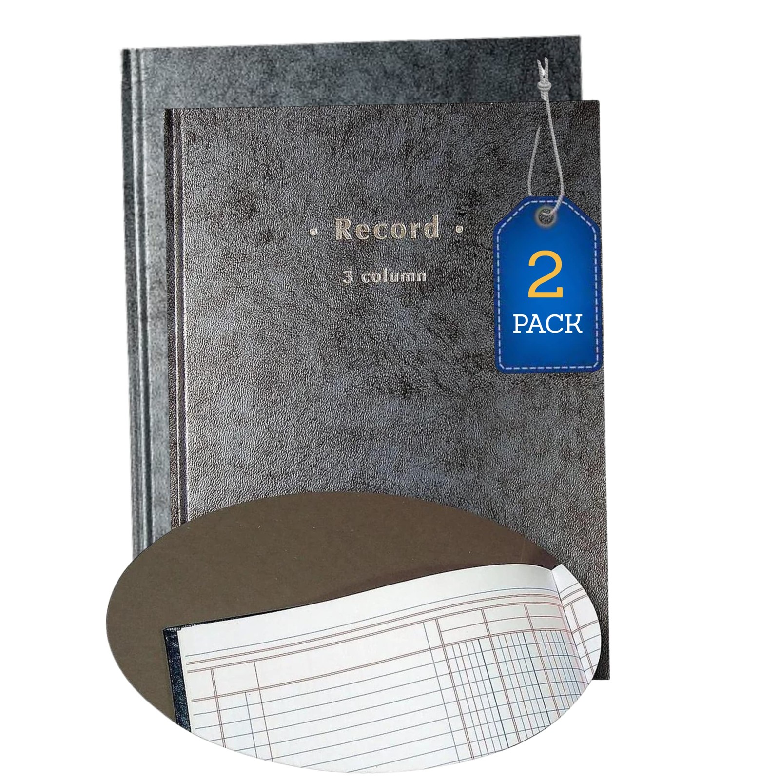 3 Column Ledger Book, Book Keeping Record Book, Accounting Ledger Book, 7.25 …