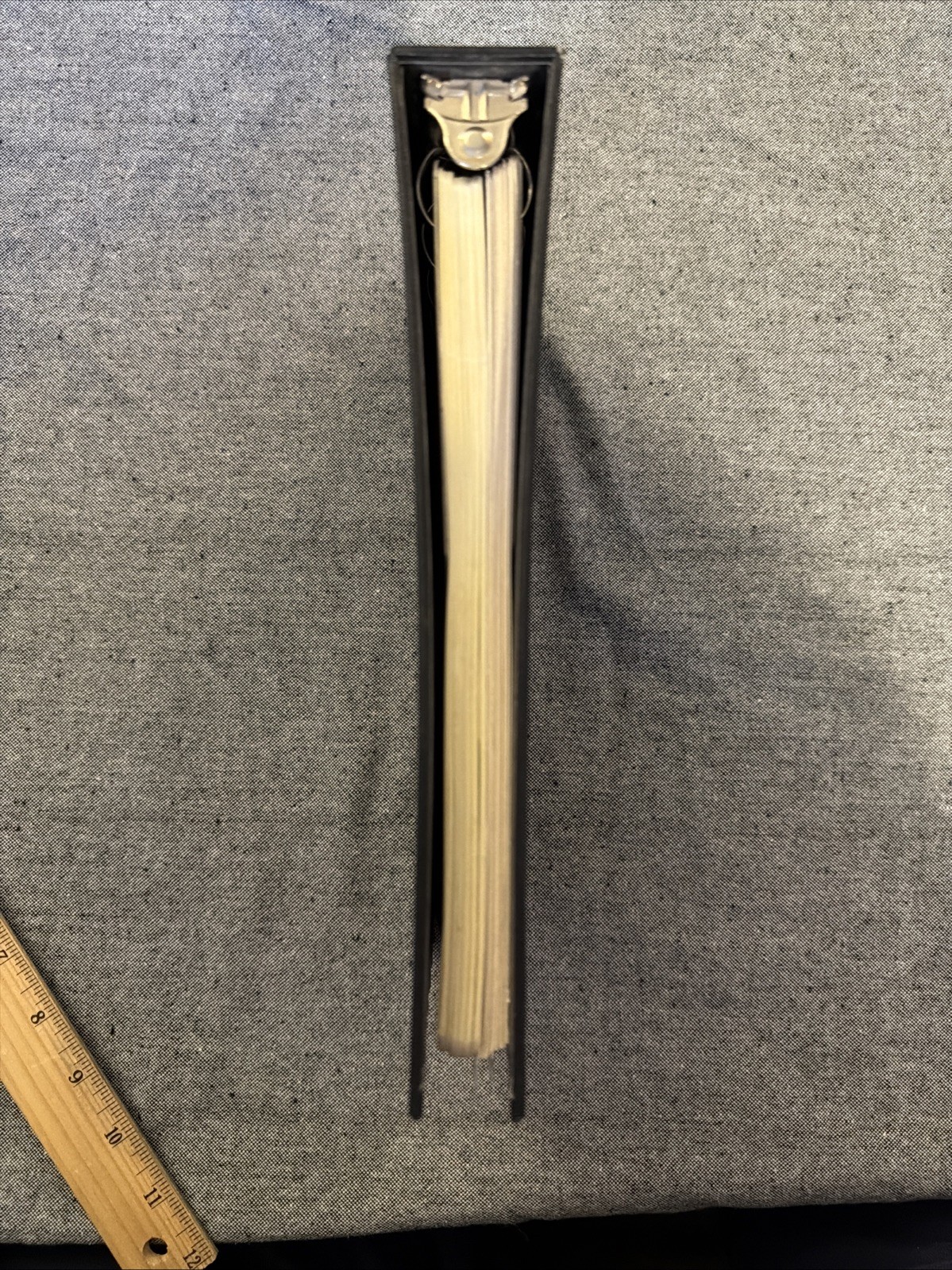 Vintage Black Ledger Binder with Blank Ledger Pages and A-Z Tabs