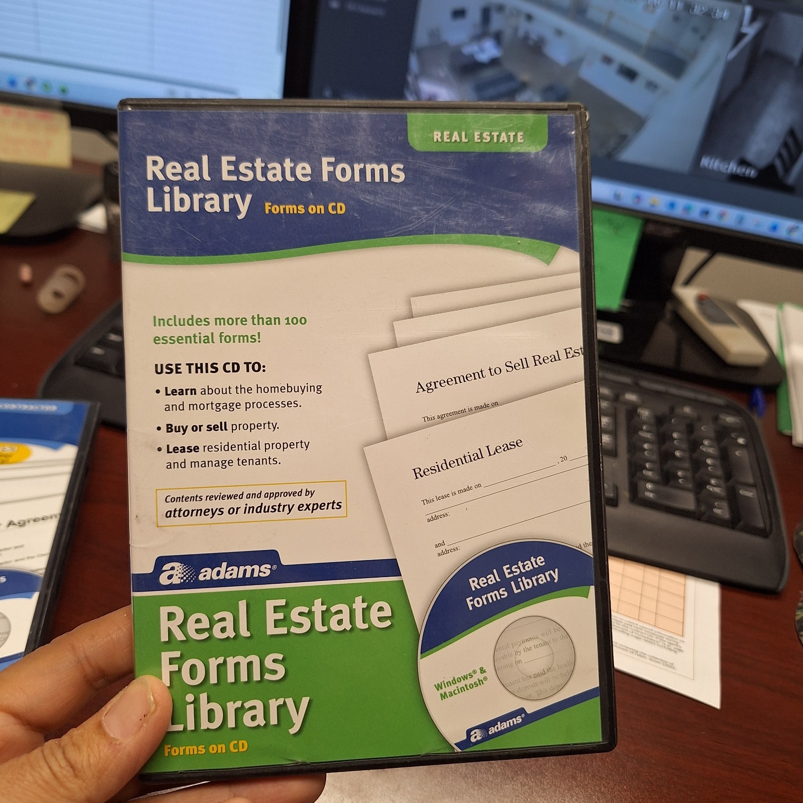 Adams Business Forms Software CD Lot Contractor Library Real Estate Forms Templa