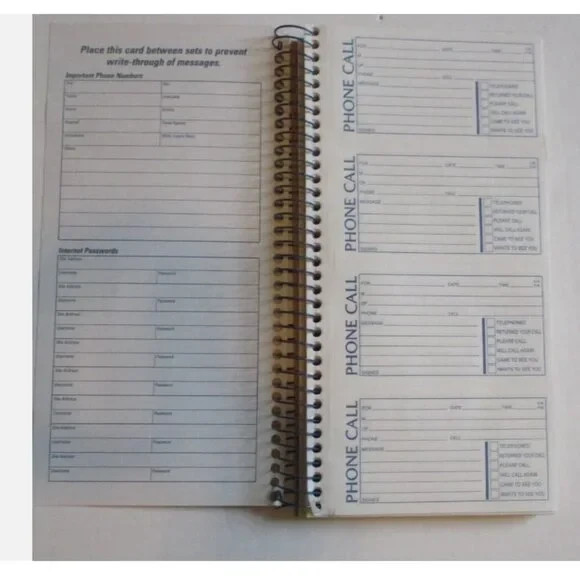 Carbonless Phone Message Book 2-part 400 Sets Adams Leave a Note Office Supply