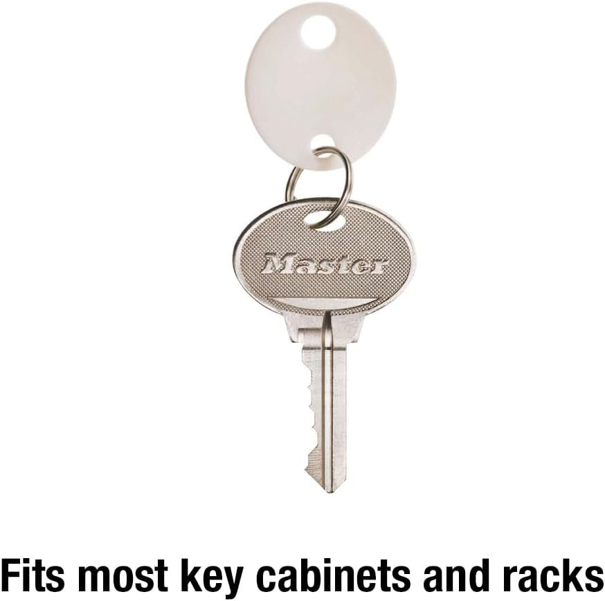 Master Lock 7116D Plastic Key Tags, 20 per Bag, White