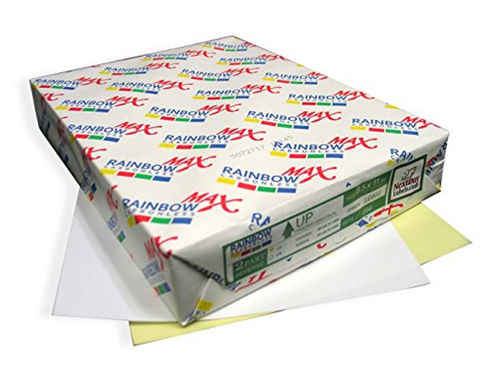 250 Sets, NCR Paper, Collated 2 Part (White, Canary), Letter Size Carbonless …