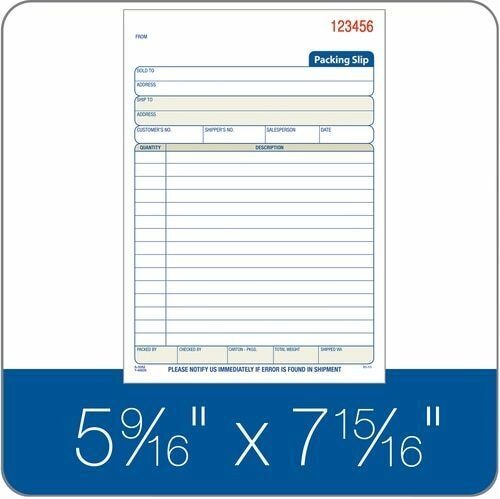 ABFT5082 Packing Slip Book, 3-Part, Carbonless, 50 ST/BK