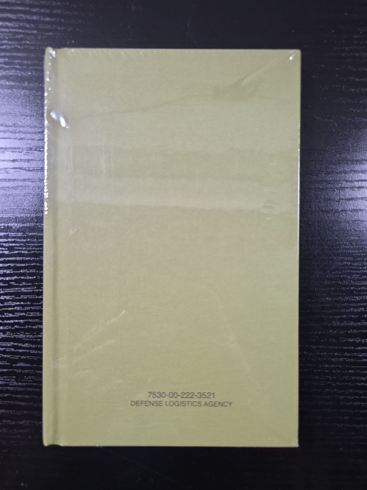 Federal Supply Service Hard Cover Lined Notebook 7530-00-222-3521 Green GPO
