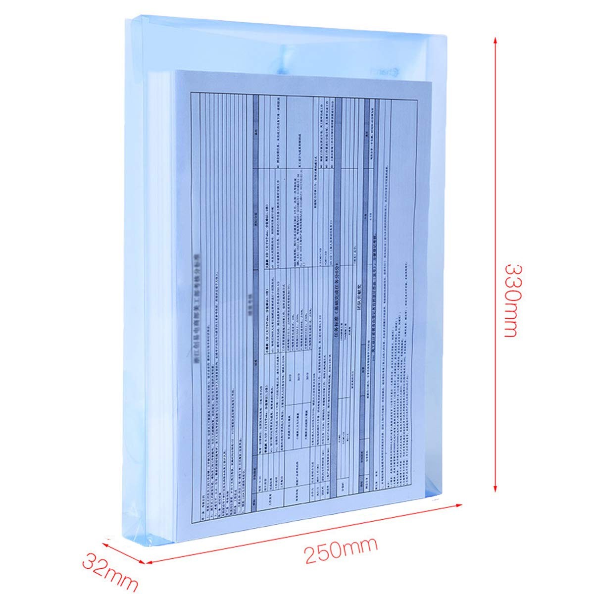 LaOficina Poly Clear Envelopes with Button String Snap One Size, Mix-colors