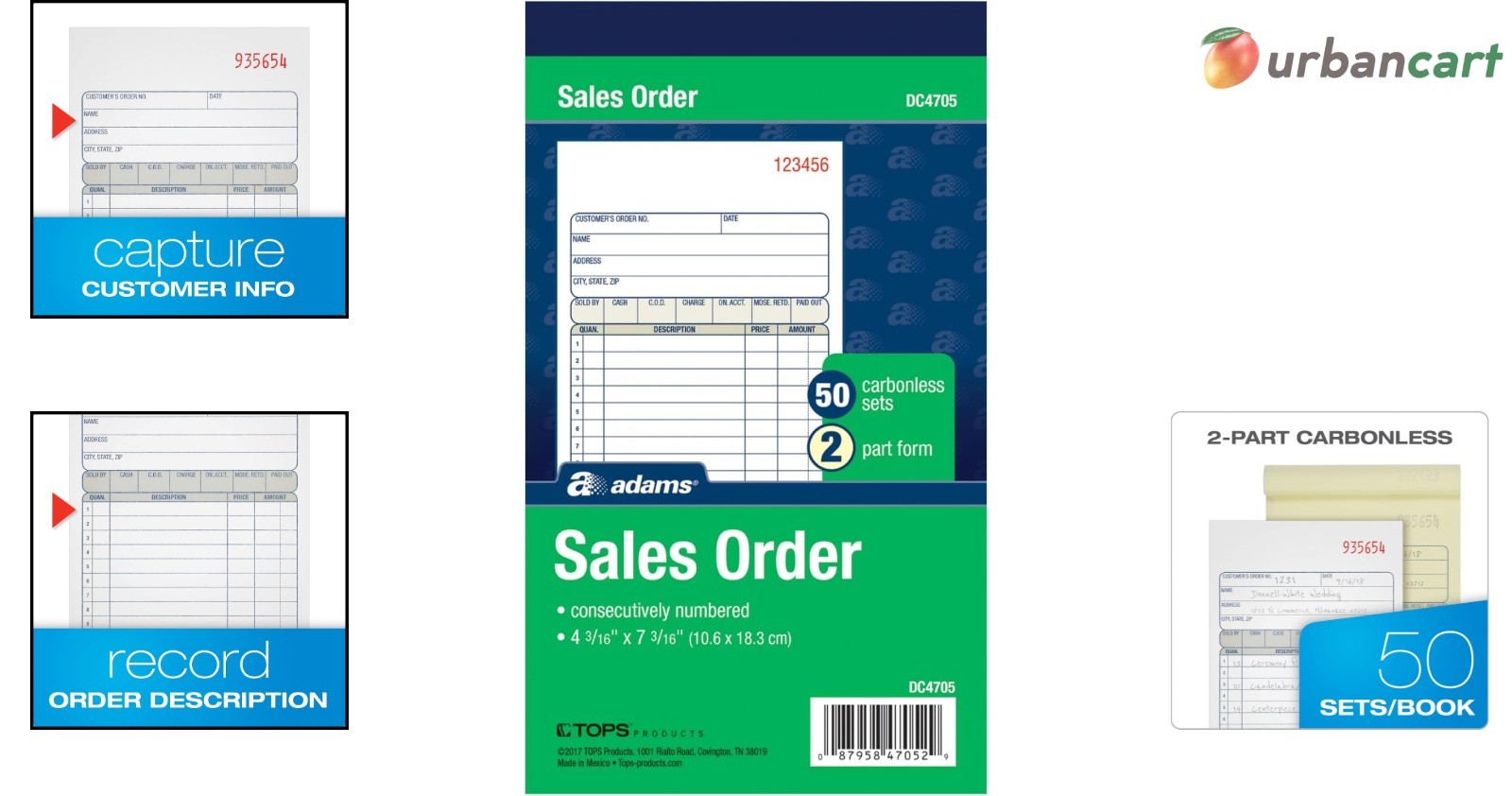 Professional 2-Part Carbonless Sales Order Book – 50 Sets