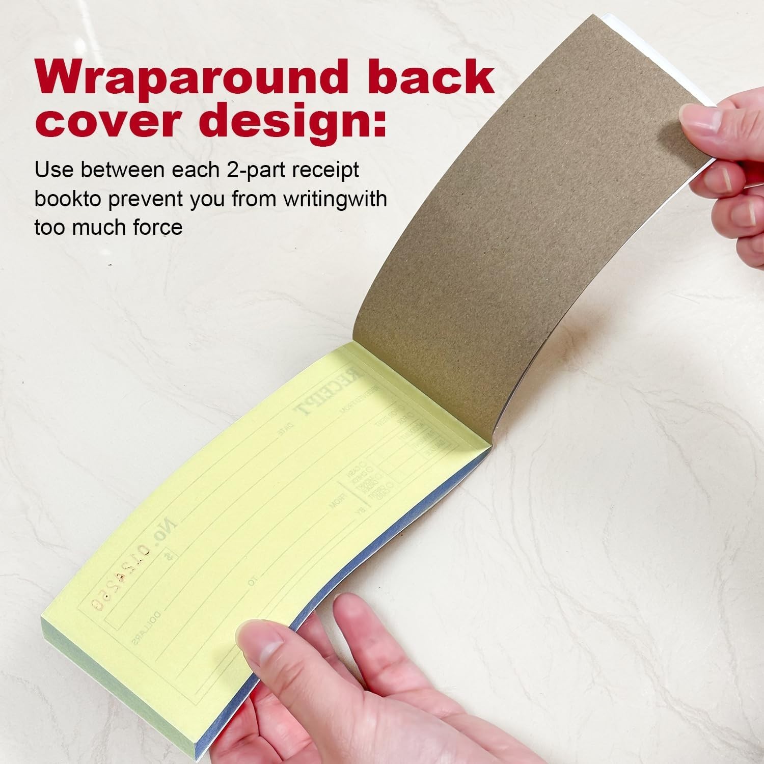 6-Pack Carbonless Receipt Book for Small Business – Money & Rent Receipts, 2-…