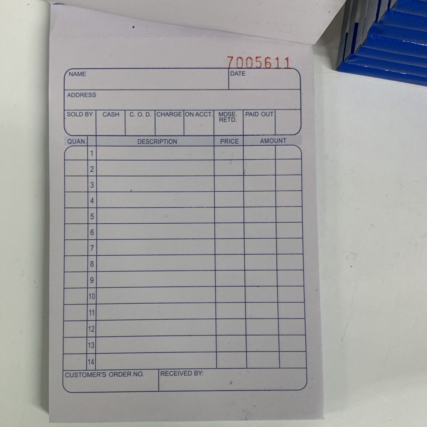 Sales Order Book 33 Triplicate Forms 3 Copy’s – 10 Pack – Never Used