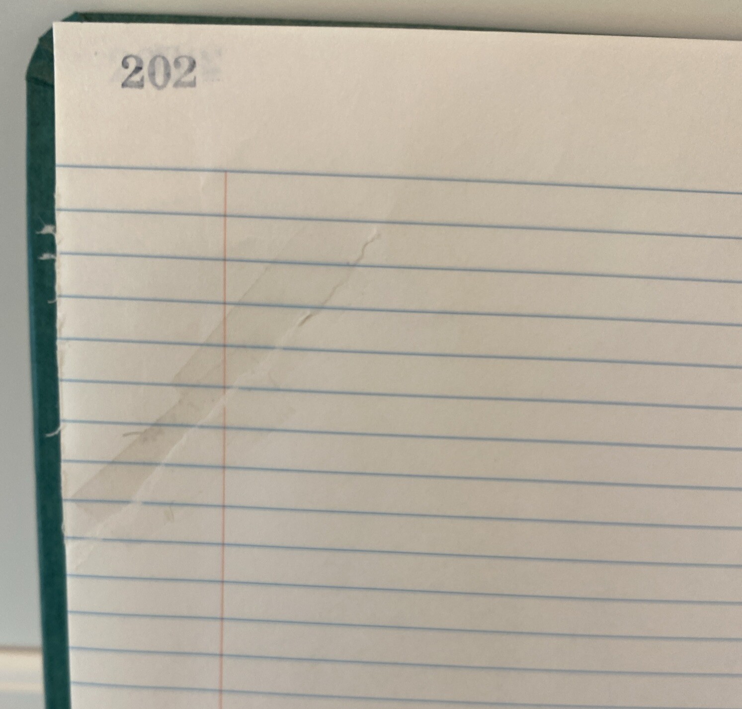 Vtg National Brand 56-521 Record Book, Rounded Corners, 9-5/8 x 6-1/4″, 200 pg