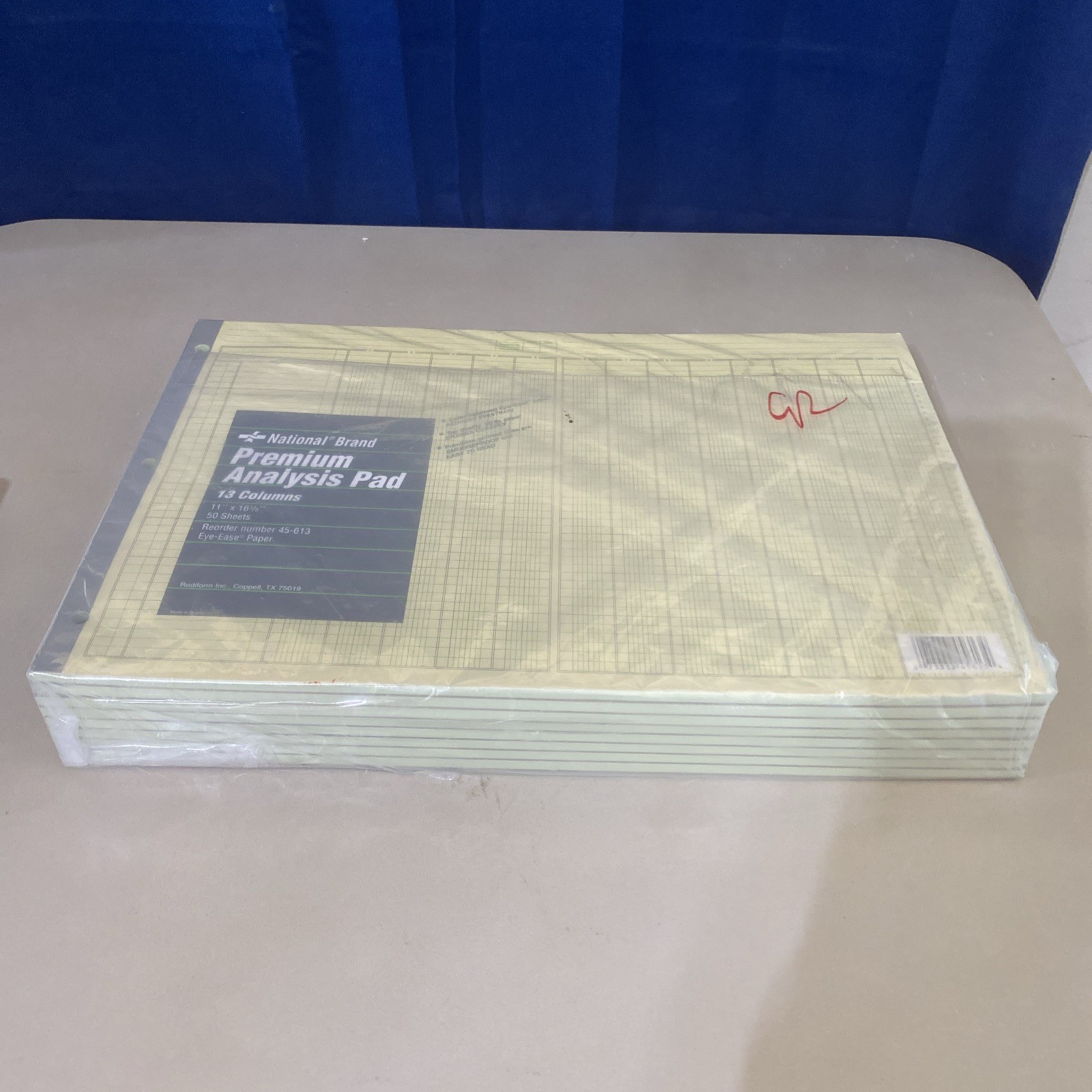 National Brand 45-613 Premium Analysis Pad, 13 Columns, 11 x 16-3/8″ 8 Pad Pack