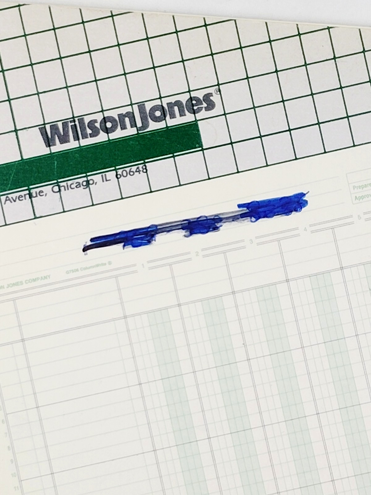 Wilson Jones Column Write Columnar Analysis Pad 6 Column 11×8 1/2″ 7506 VTG