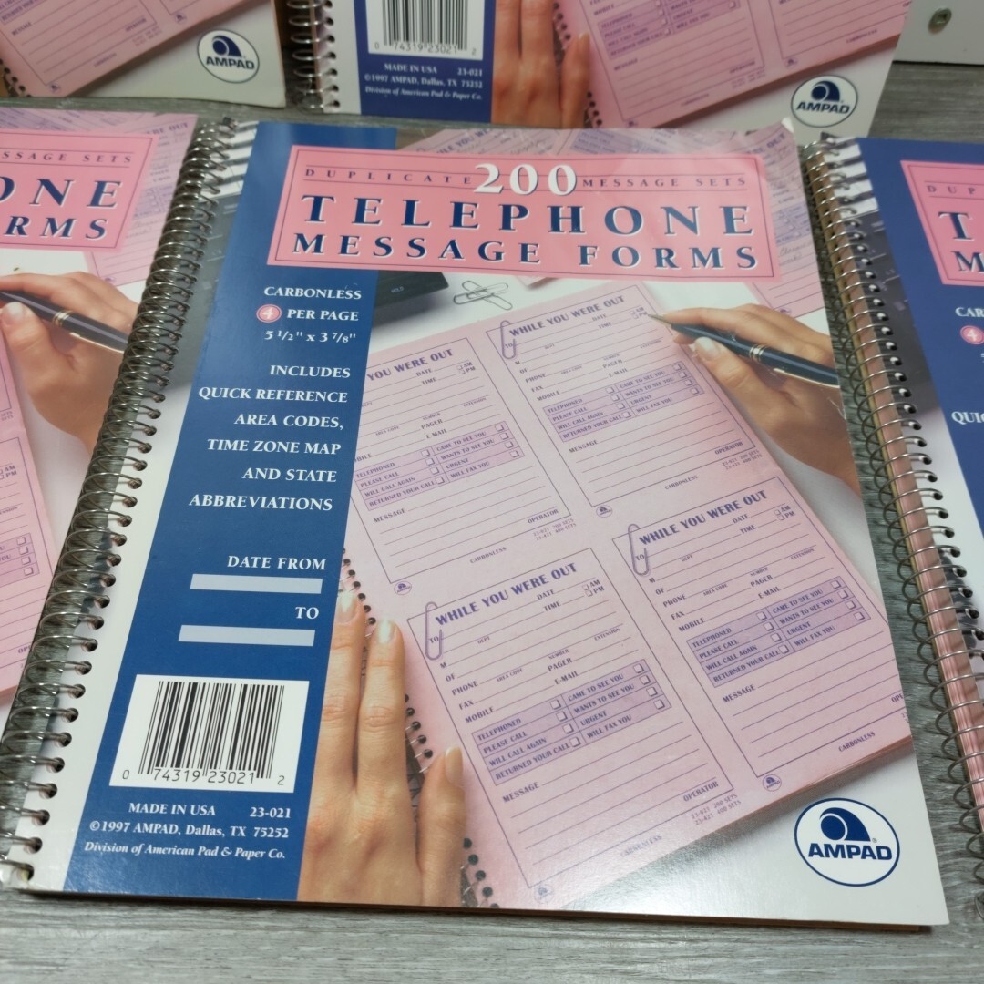 5 – Ampad Duplicate 200 Message Sets Telephone Message Form“While You Were Out”.