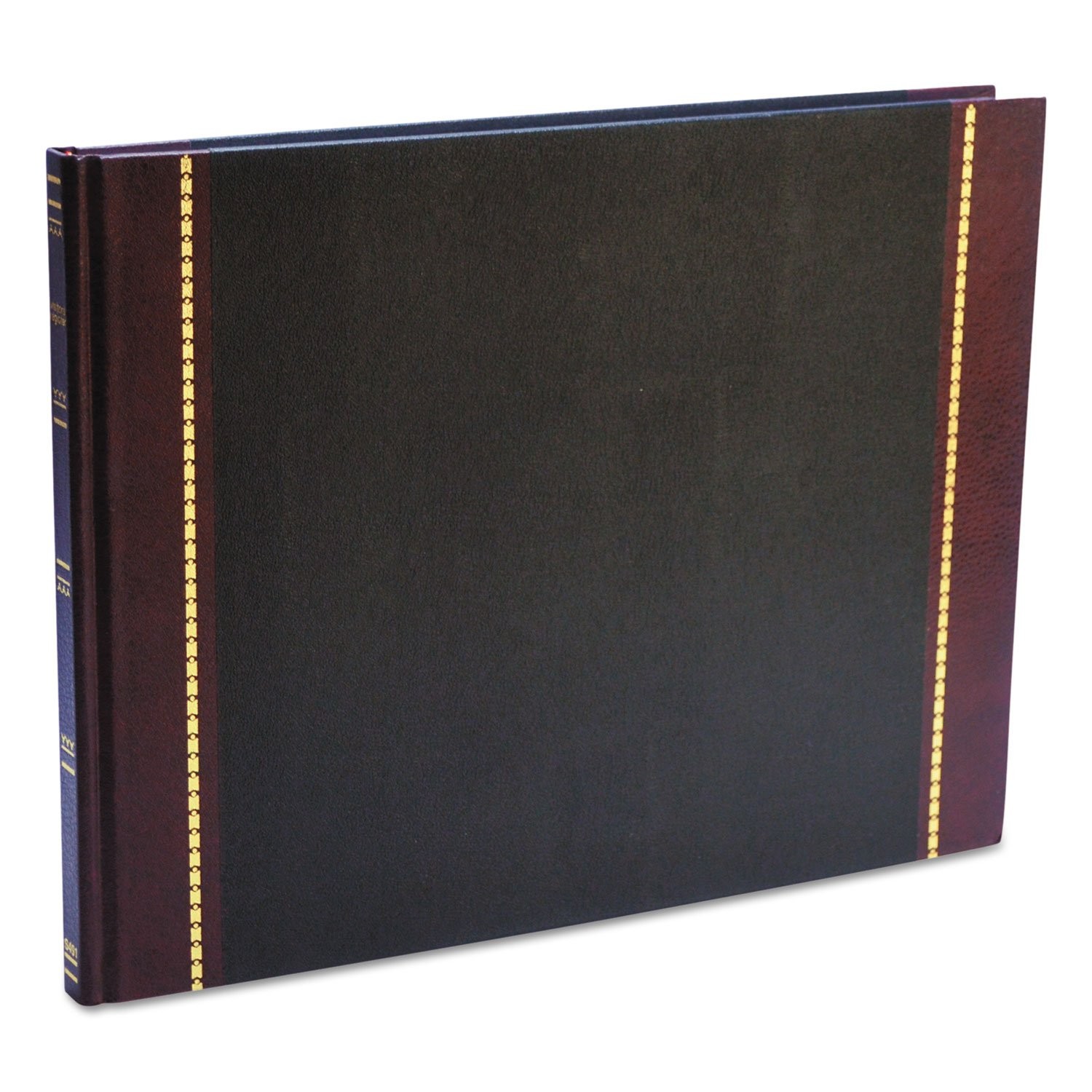 Wilson Jones S491 Detailed Visitor Register Book, Black (Pack of 1),