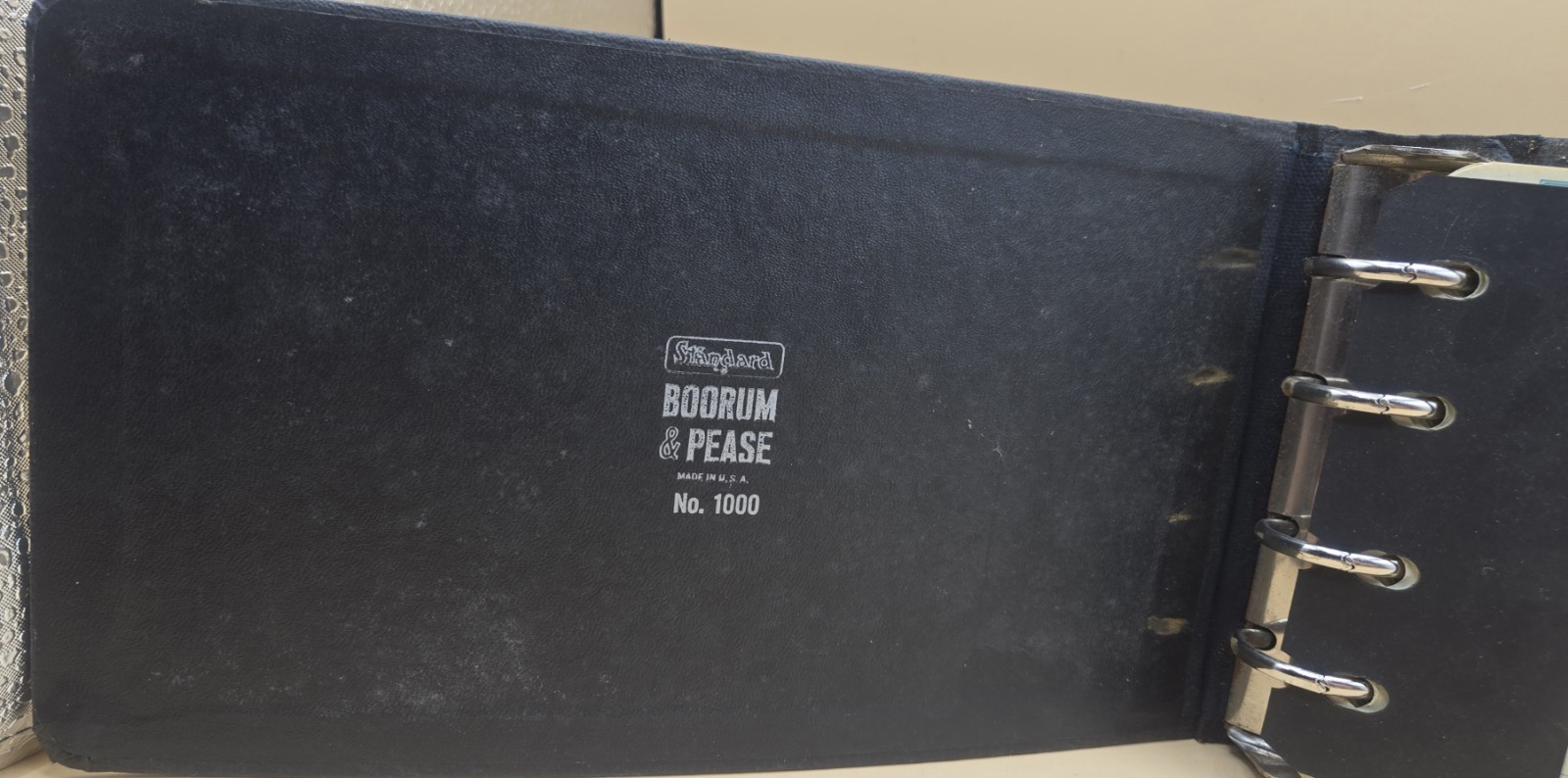 VINTAGE Standard Boorum & Pease Ledger Book No.1000 Spiral Bond, 10X6 Sheets